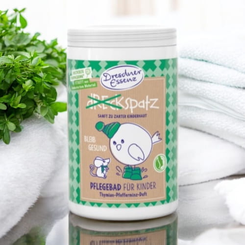 Dresdner Essenz, sól do kąpieli wspierająca drogi oddechowe, wegańska sól do kąpieli 400g