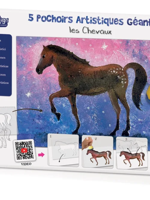 Crea Lign szablony Konie – zestaw artystyczny dla dzieci