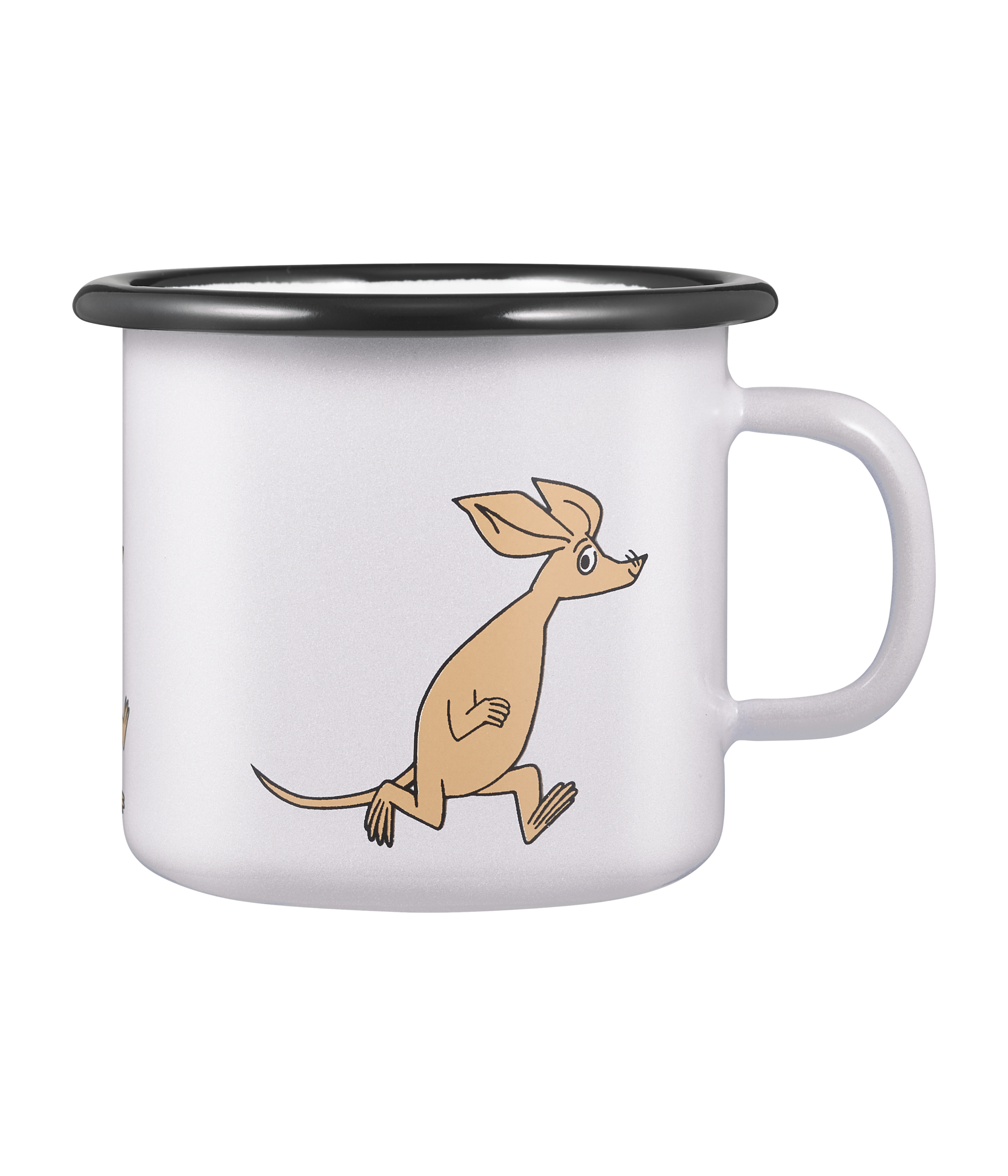 Kubek emaliowany Muurla Muminki 250 ml jasny z motywem Ryjka Sniff