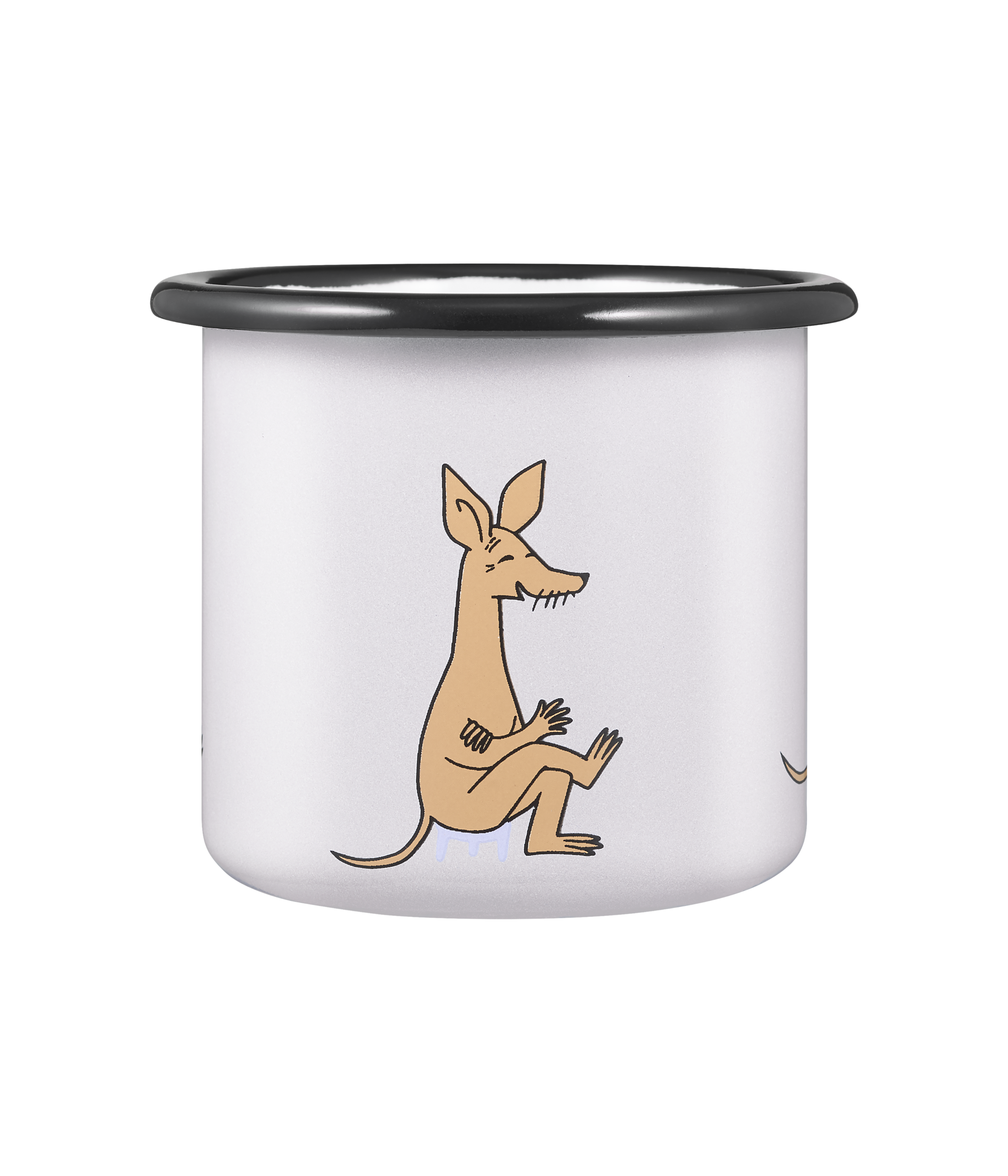 Kubek Muurla Muminki emaliowany 250 ml jasny z grafiką Ryjka Sniffa