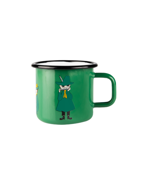 Kubek emaliowany Muurla Muminki 370 ml z Włóczykijem Snufkin Moomin