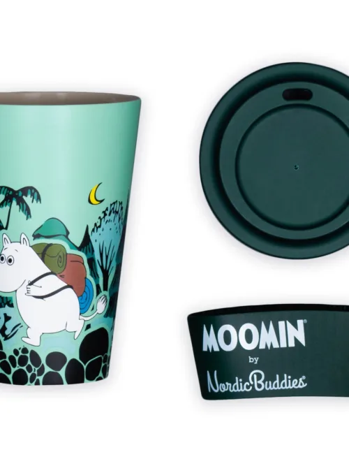 Nordicbuddies Moomintroll Muminki zielony kubek termiczny