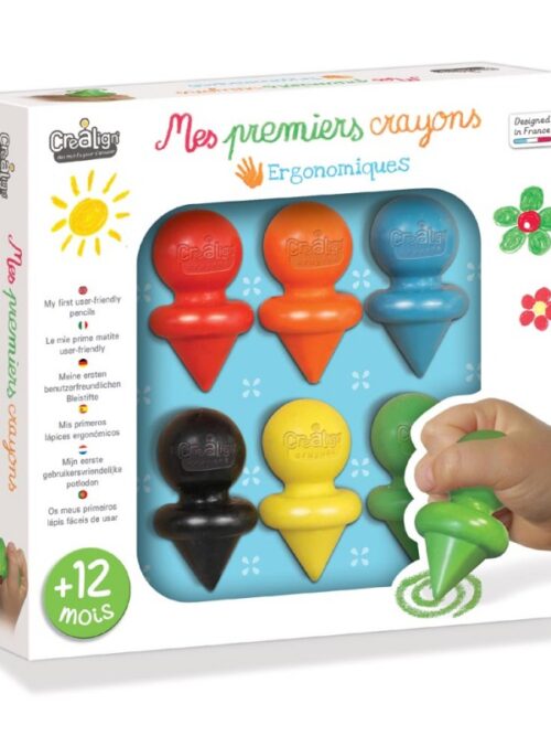 Crea Lign pierwsze kredki 12m+ – zestaw 6 sztuk