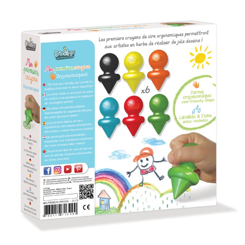 Ergonomiczne kredki dla maluchów – Crea Lign