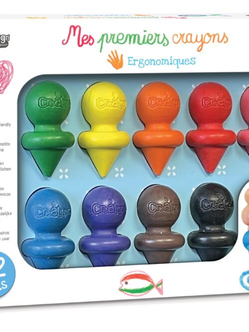 Crea Lign pierwsze kredki 12m+ – zestaw 9 sztuk