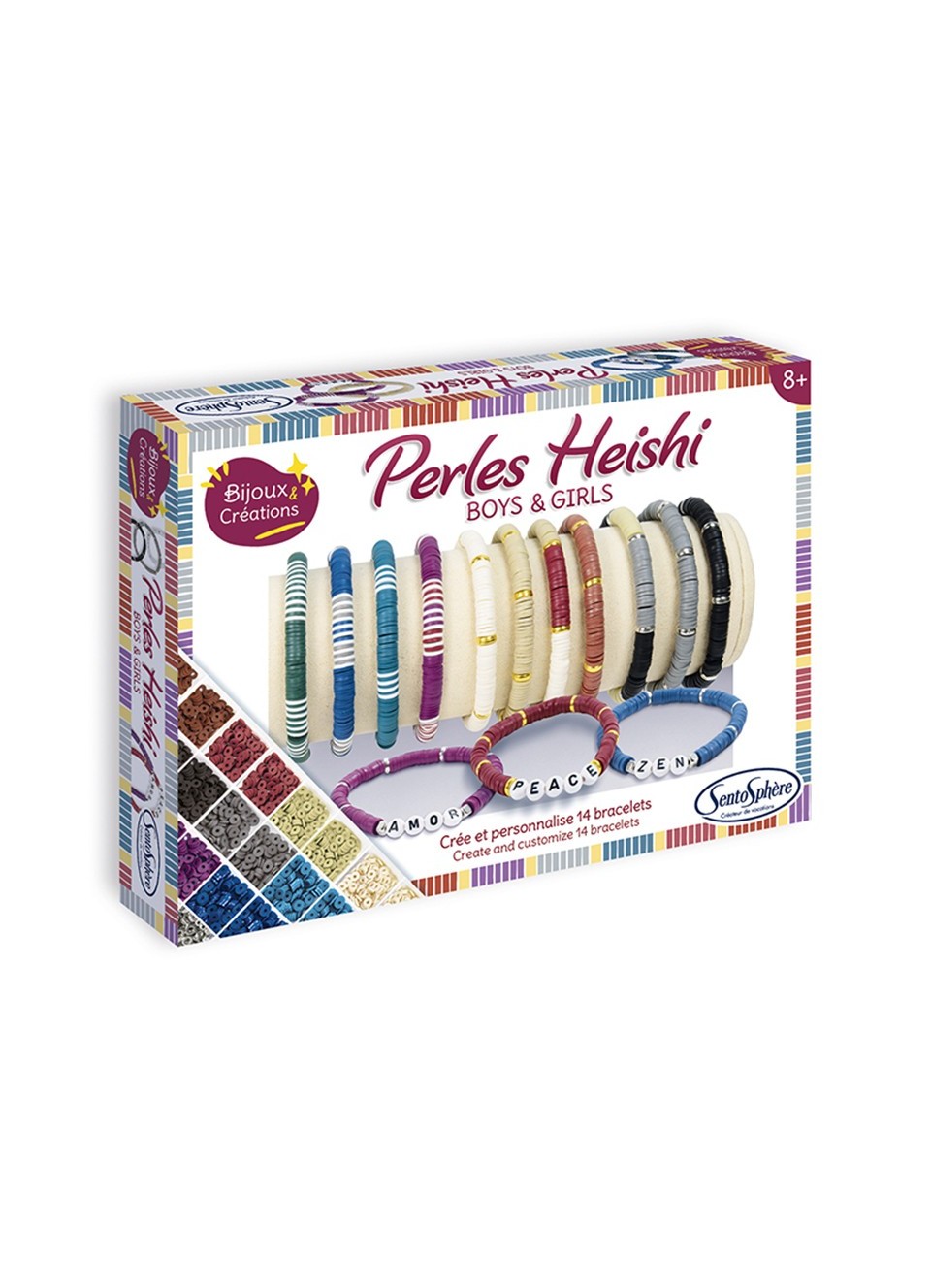 bransoletki z koralików heishi, zestaw plastyczny sentosphere