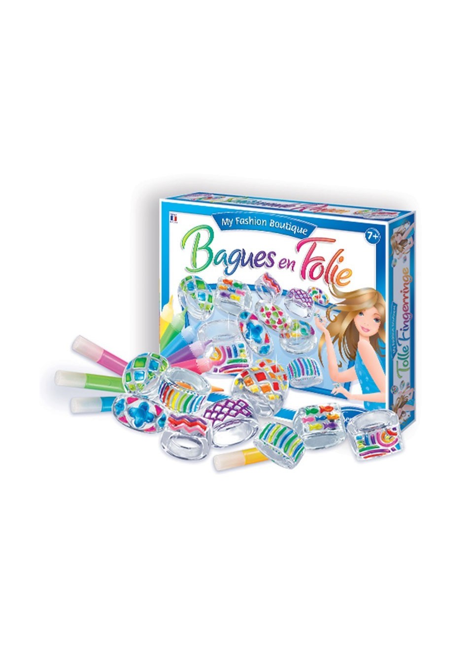 zestaw kreatywny dla dzieci sentosphere, szalone pierscionki