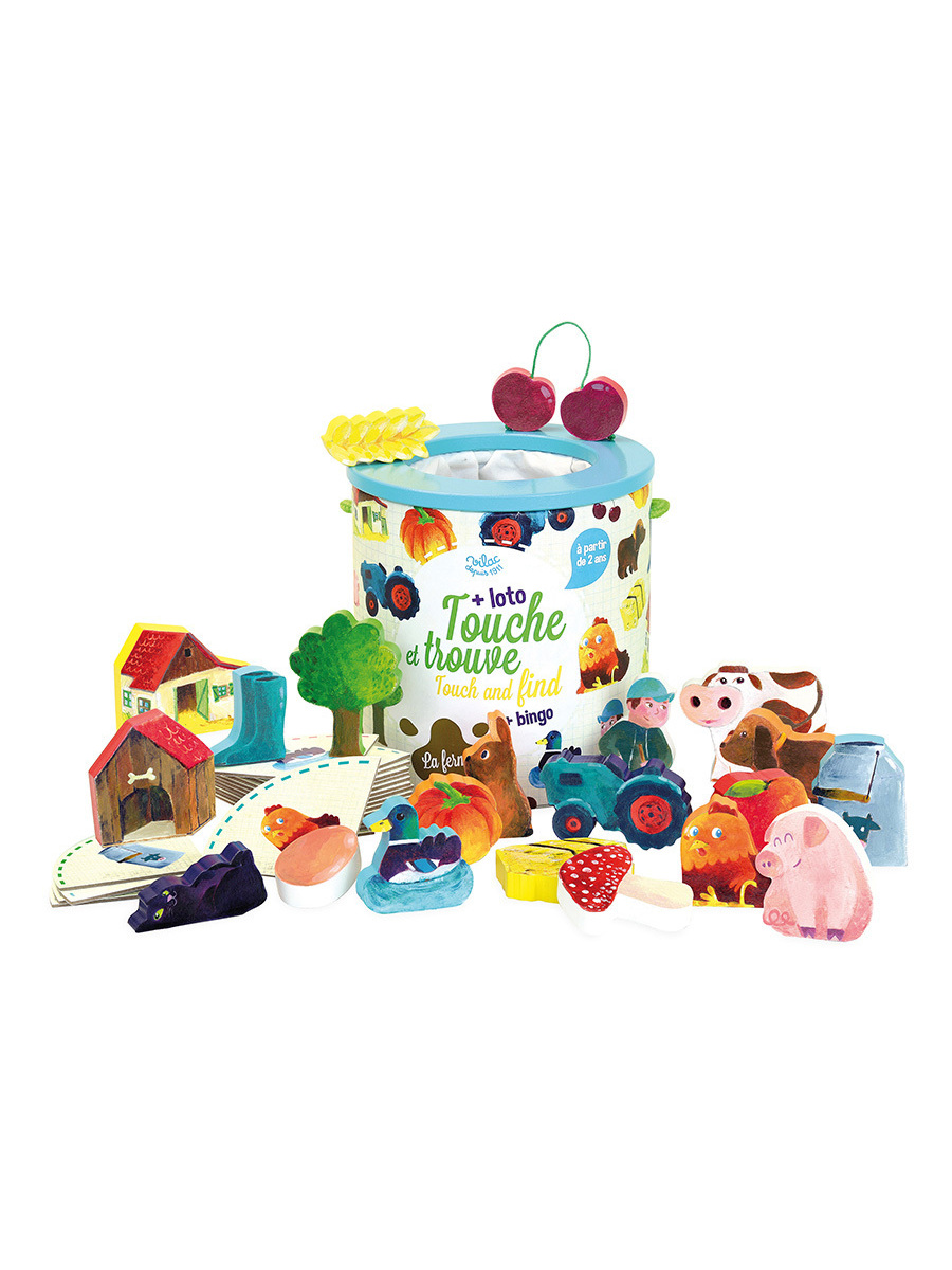 Vilac gra sensoryczna Dotknij i Znajdź Farma