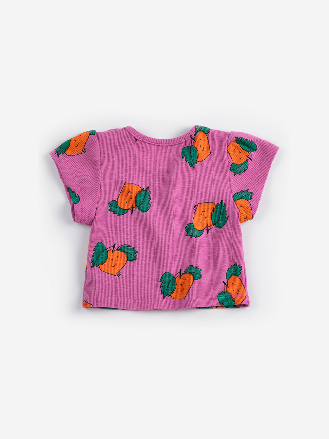 bobo choses koszulka na krótki rękaw różowa Tangerine all over dziecięca