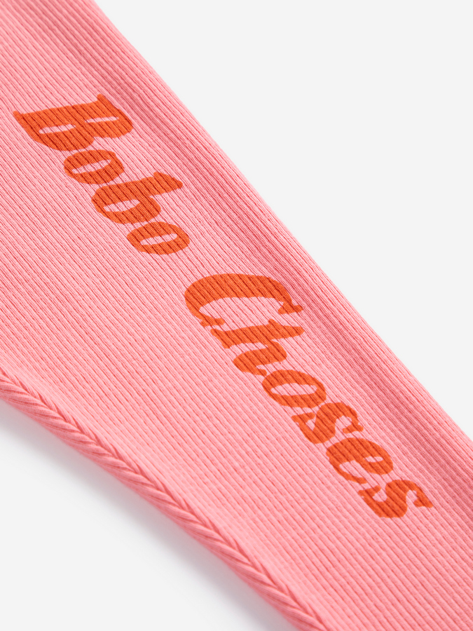 bawełniane legginsy różowe bobo choses bawełna ss26 pickles