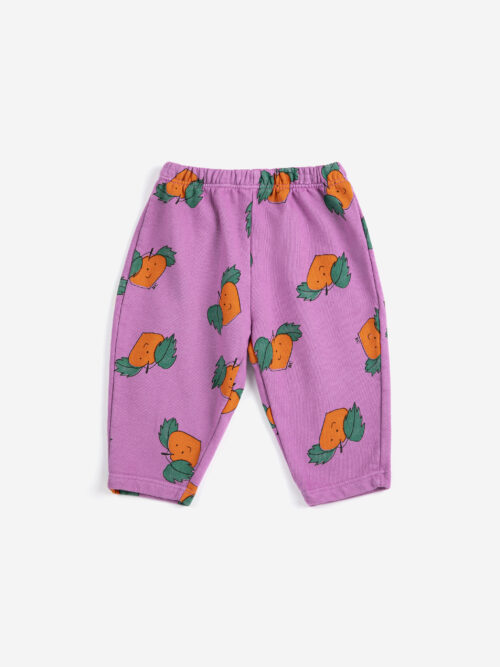 Jogging pants tangerine all over mandarynki różowe dziecięce dresy bobo choses