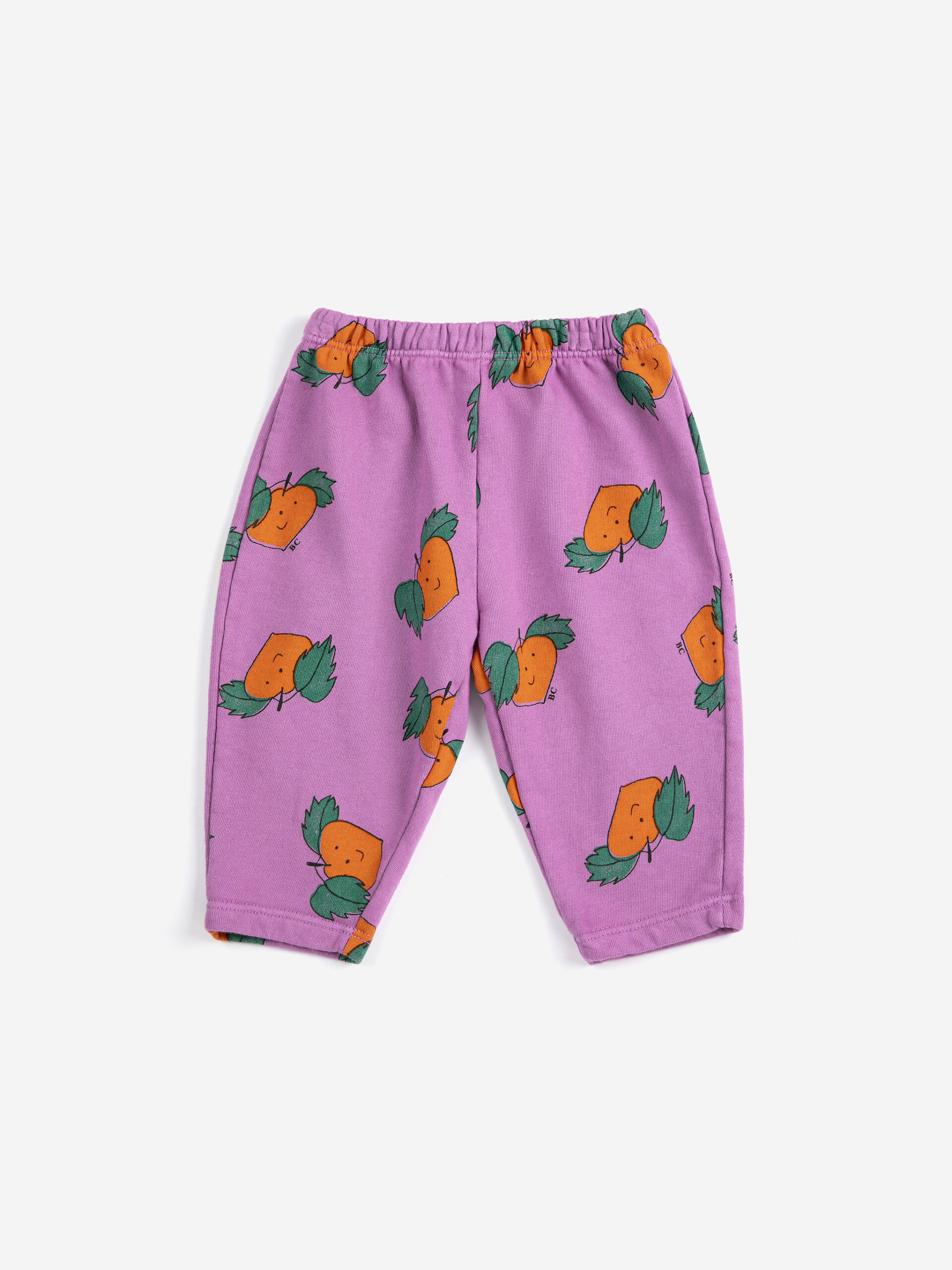 Jogging pants tangerine all over mandarynki różowe dziecięce dresy bobo choses
