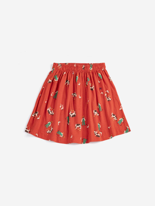 spódniczka bobo choses Farm Adventure ss26 czerwona skirt ss26