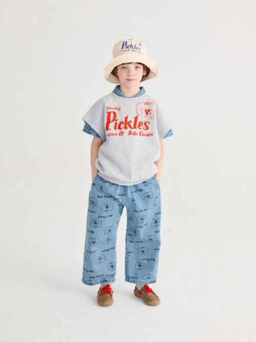 denim bobo choses pickles the dog all over spodnie dziecięce ss26