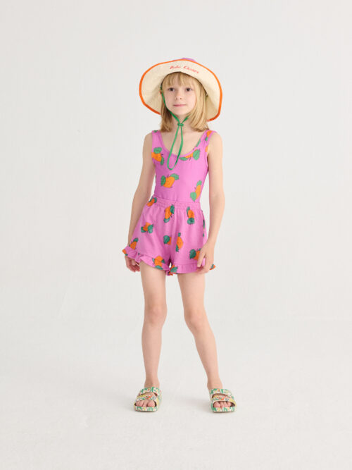 szorty z falbanką bobo choses tangerine all over fuksjowe