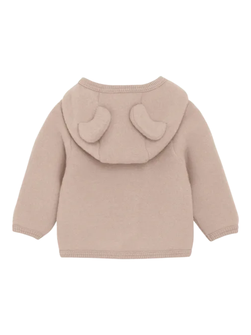 kurtka dziecięca z uszkami misia Huttelihut rózowa rose