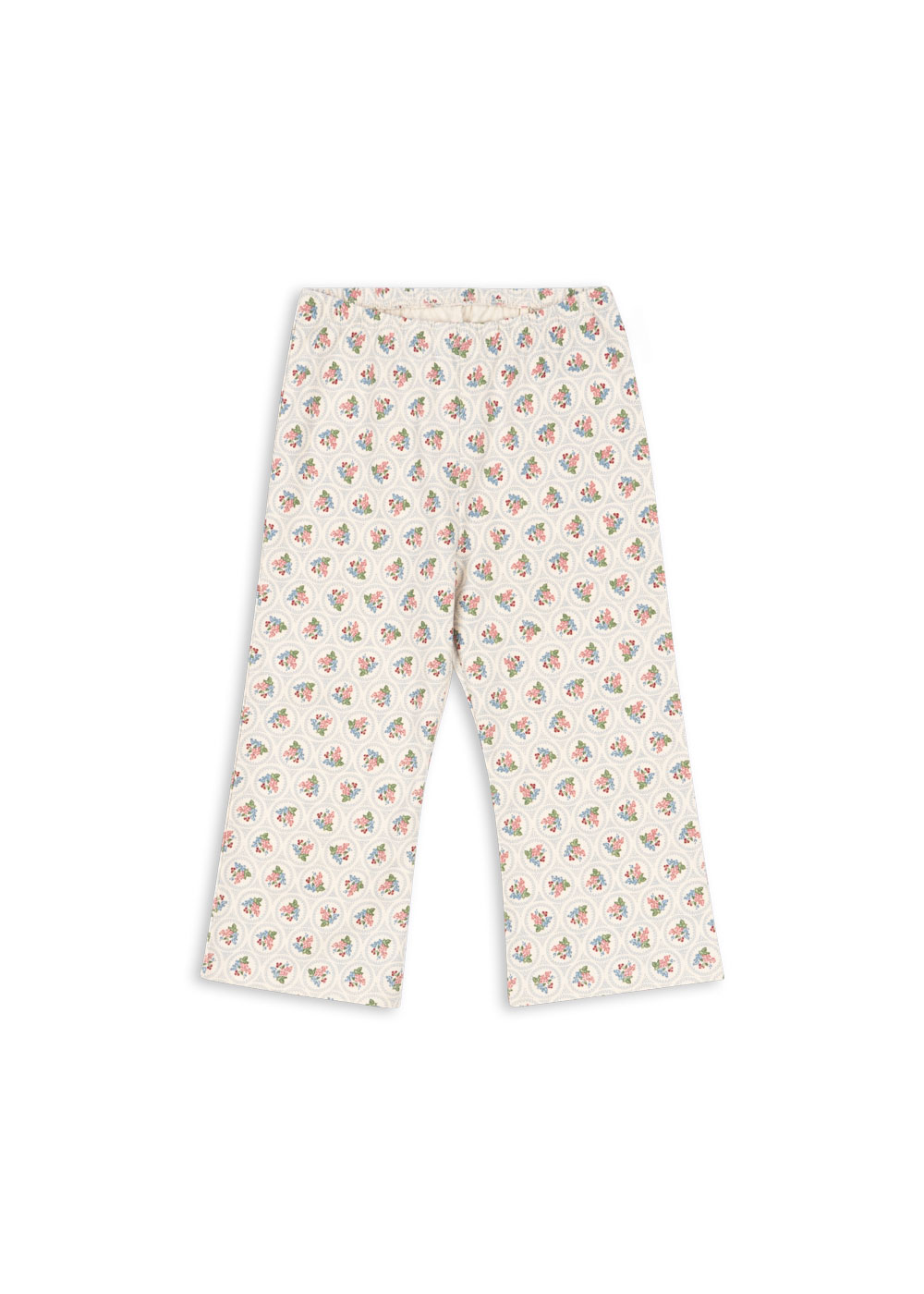 verona blues spodnie kwiatki owoce konges sloejd dziewczynka bawełniane