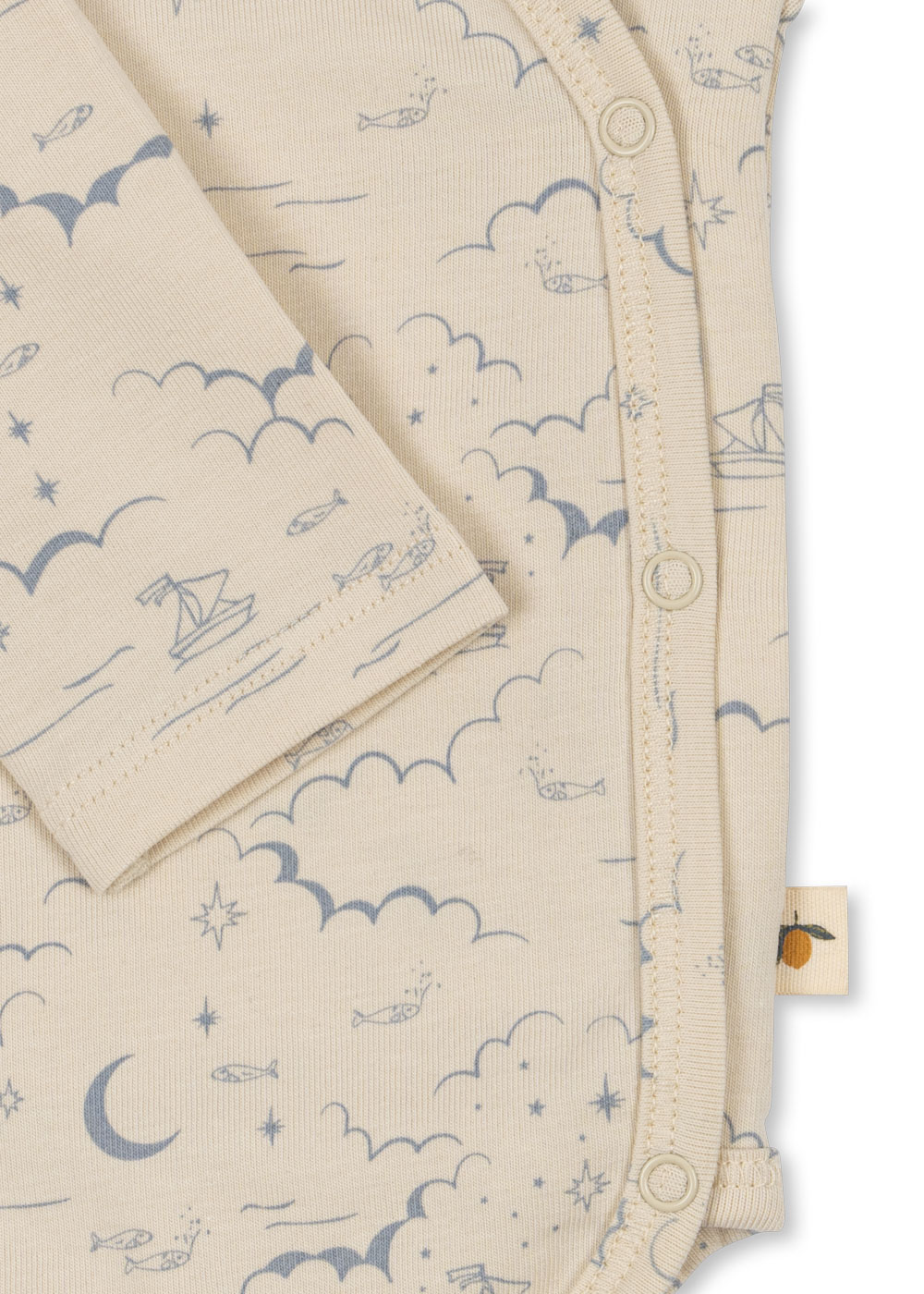 body niemowlęce konges sloejd baby shower Cielo Marino