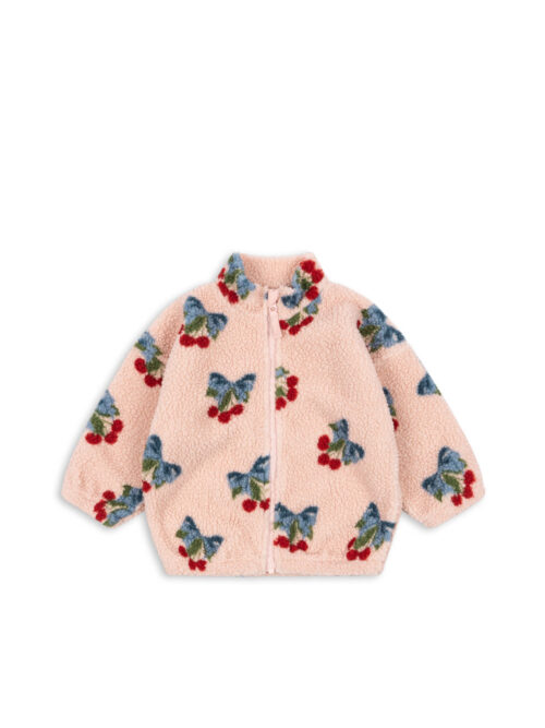 jody teddy jacket amarena rose wisienki konges sloejd pluszowa kurtka