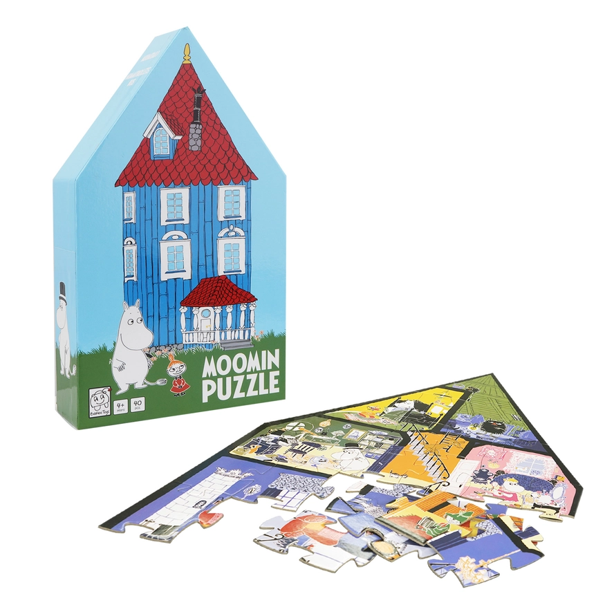 puzzle dla dzieci Muminki dom Muminków