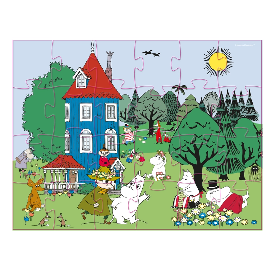puzzle dekoracyjne Muminki w kształcie Muminka Barbo Toys