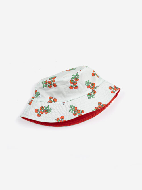 kapelusz na lato wiosnę bobo choses Tomatoes all over reversible hat
