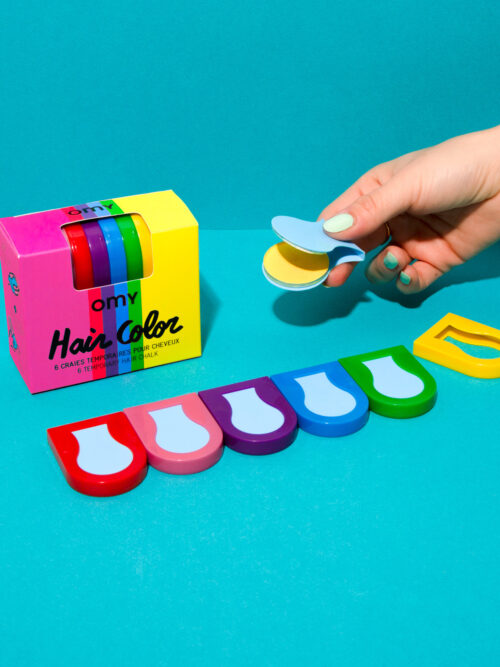 Zmywalna kreda do włosów dla dzieci omy 6 kolorów