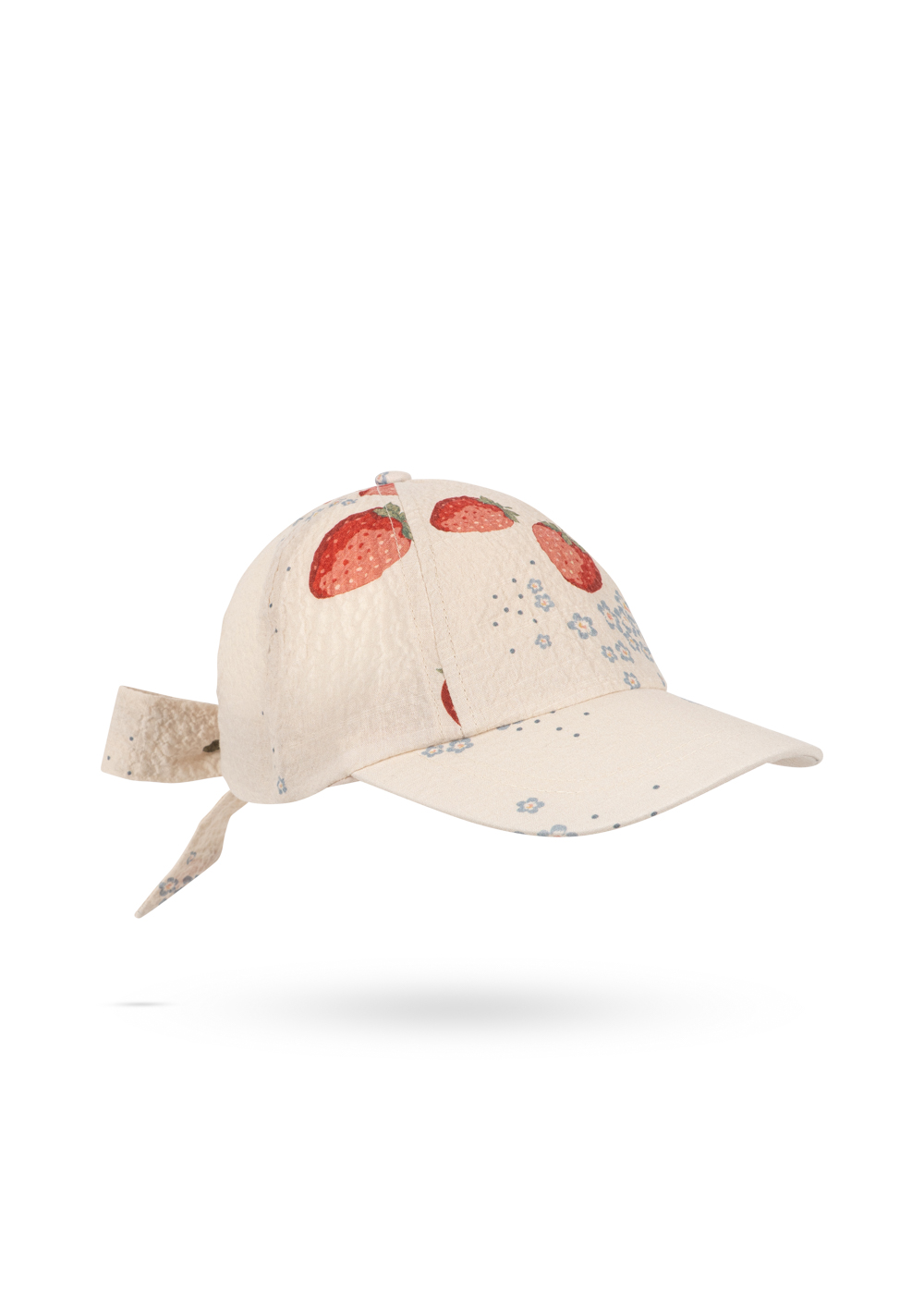 Konges Sloejd Ava Bow Cap Gots czapka z daszkiem w truskawki