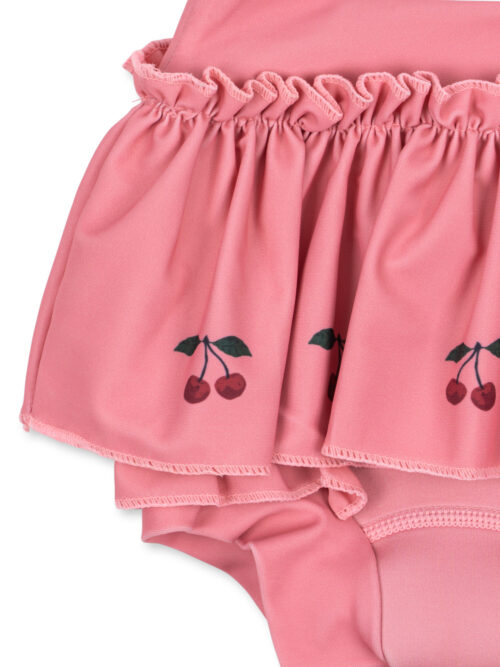mahogany rose bobbi frill swim shorts spodenki kąpielowe wisienki falbanki