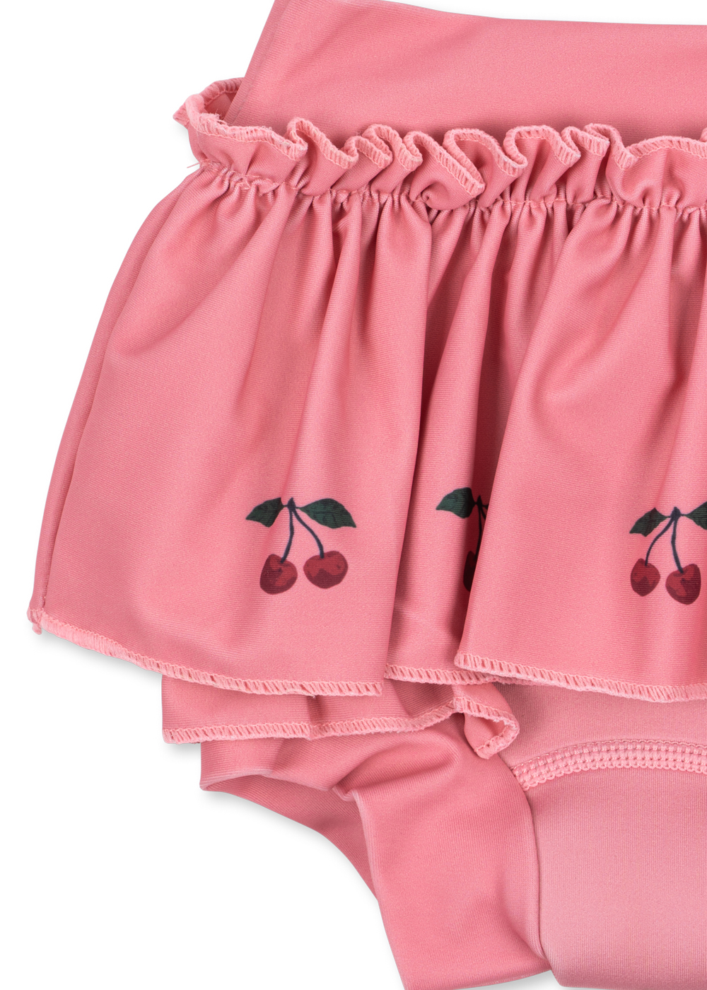 mahogany rose bobbi frill swim shorts spodenki kąpielowe wisienki falbanki