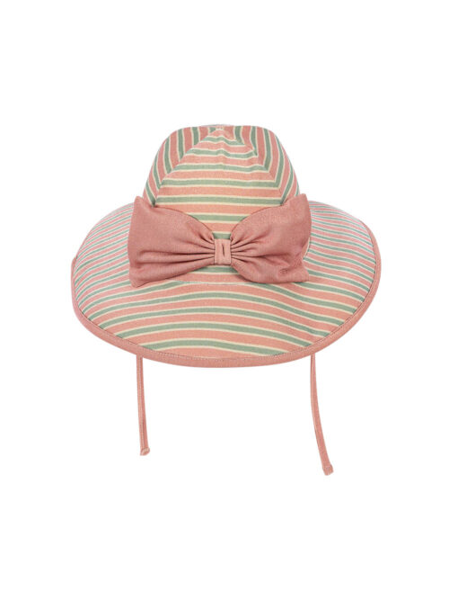 Bowwow swim hat w paski kapelusz plażowy konges slojd Blush Stripe