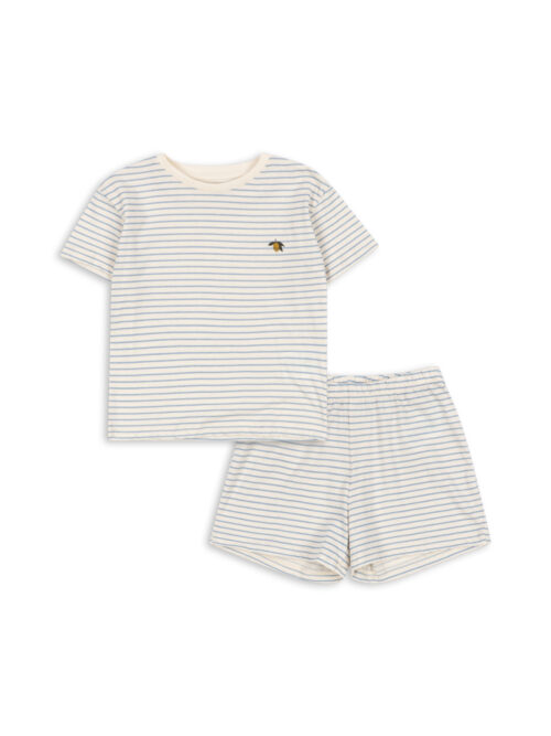 Stripe Bluie Konges Slojd zestaw w paski dla chłopca GOTS Famo set