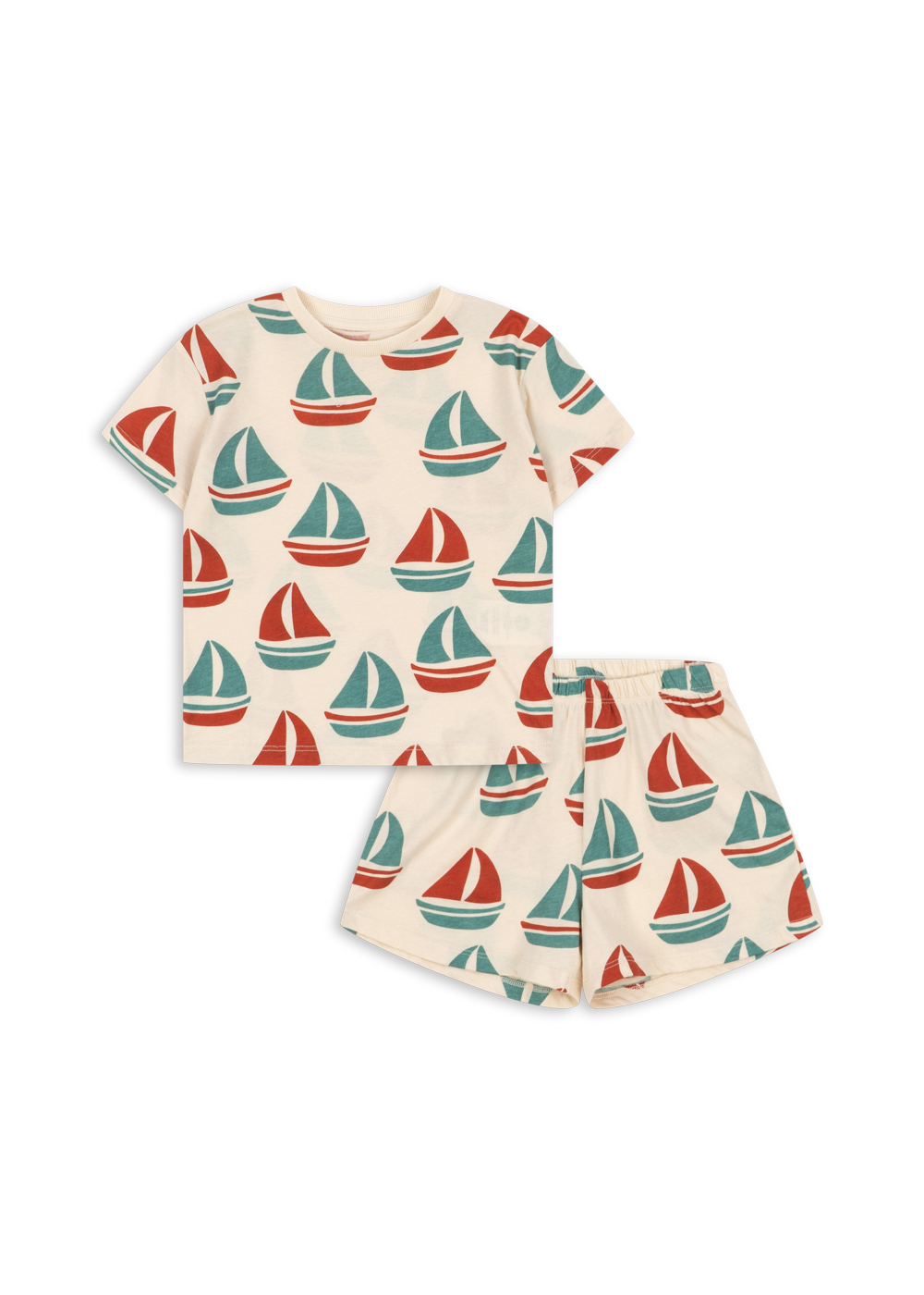 Ahoy Famo set Konges Sloejd żaglówki komplet szorty bluzka