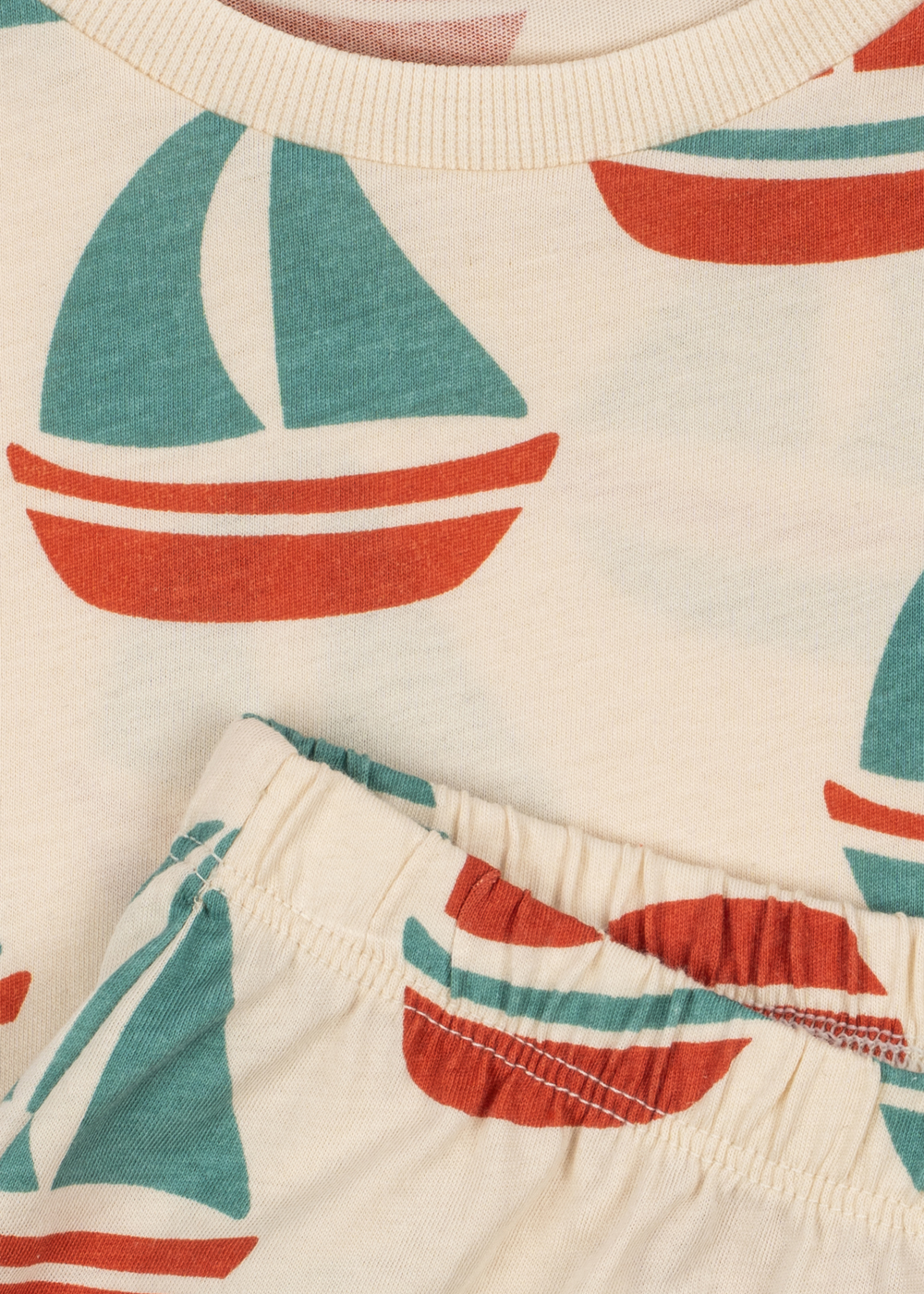 Set GOTS Famo zestaw w żaglówki chłopięcy Konges Slojd