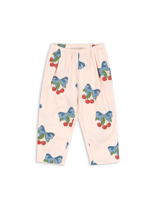 Spodnie Frankie Amarena GOTS wisienki bawełniane cotton