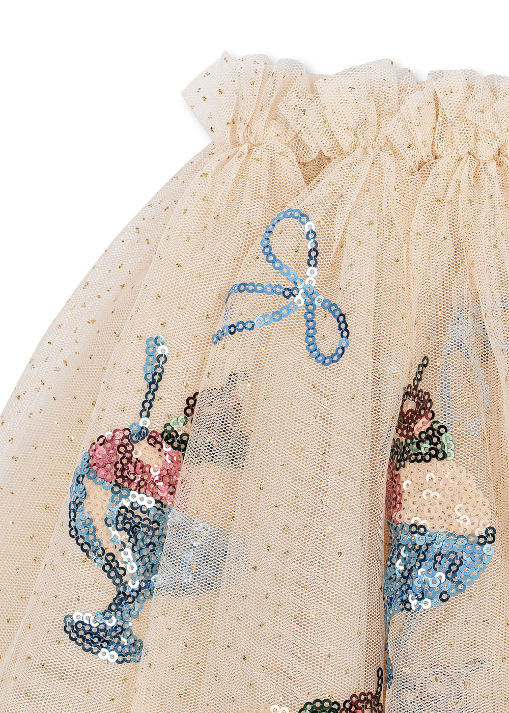 spódnica spódniczka Gelato tiulowa błyszcząca cekinowa konges slojd