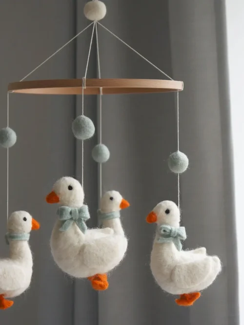 karuzela dziecięca gąski handmade