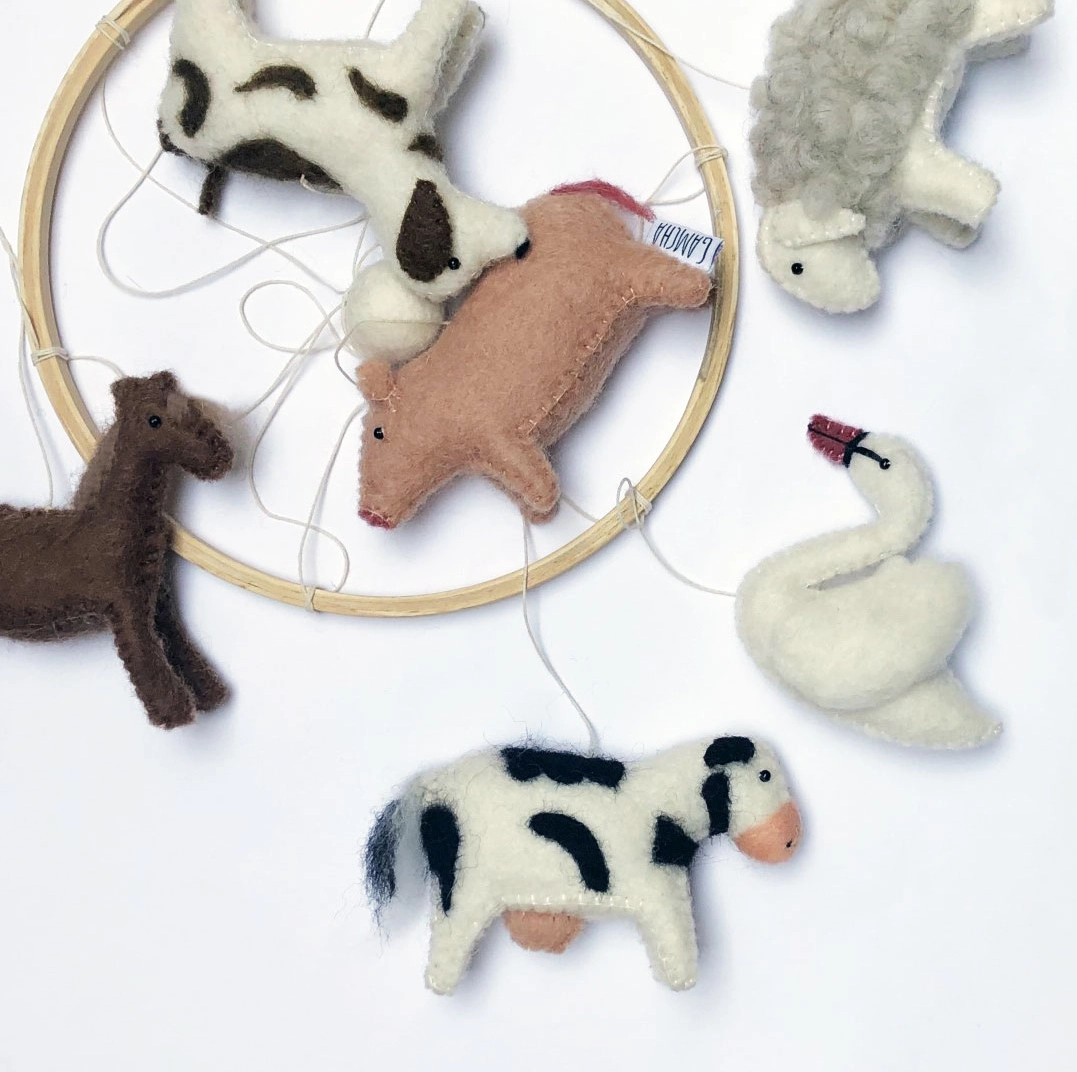 karuzela dziecięca zwierzęta gospodarskie