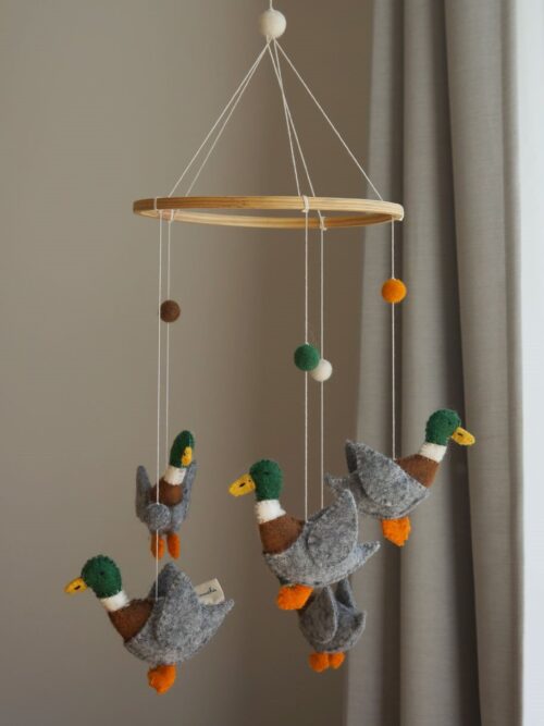 karuzela nad łóżeczko kaczuszki gamcha