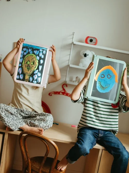 tablet edukacyjny dla dzieci LED kidywolf green kidydraw pro