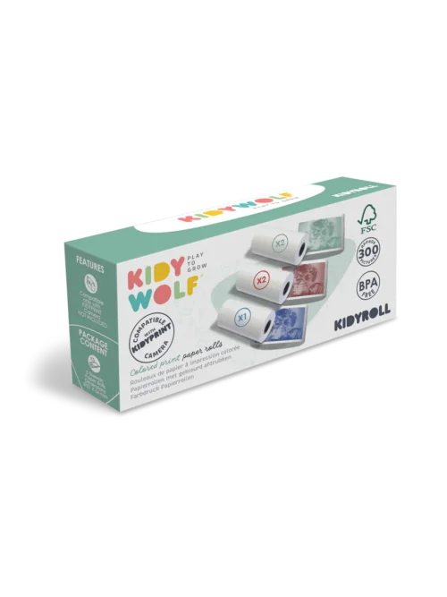 kolorowe rolki Kidywolf do aparatu