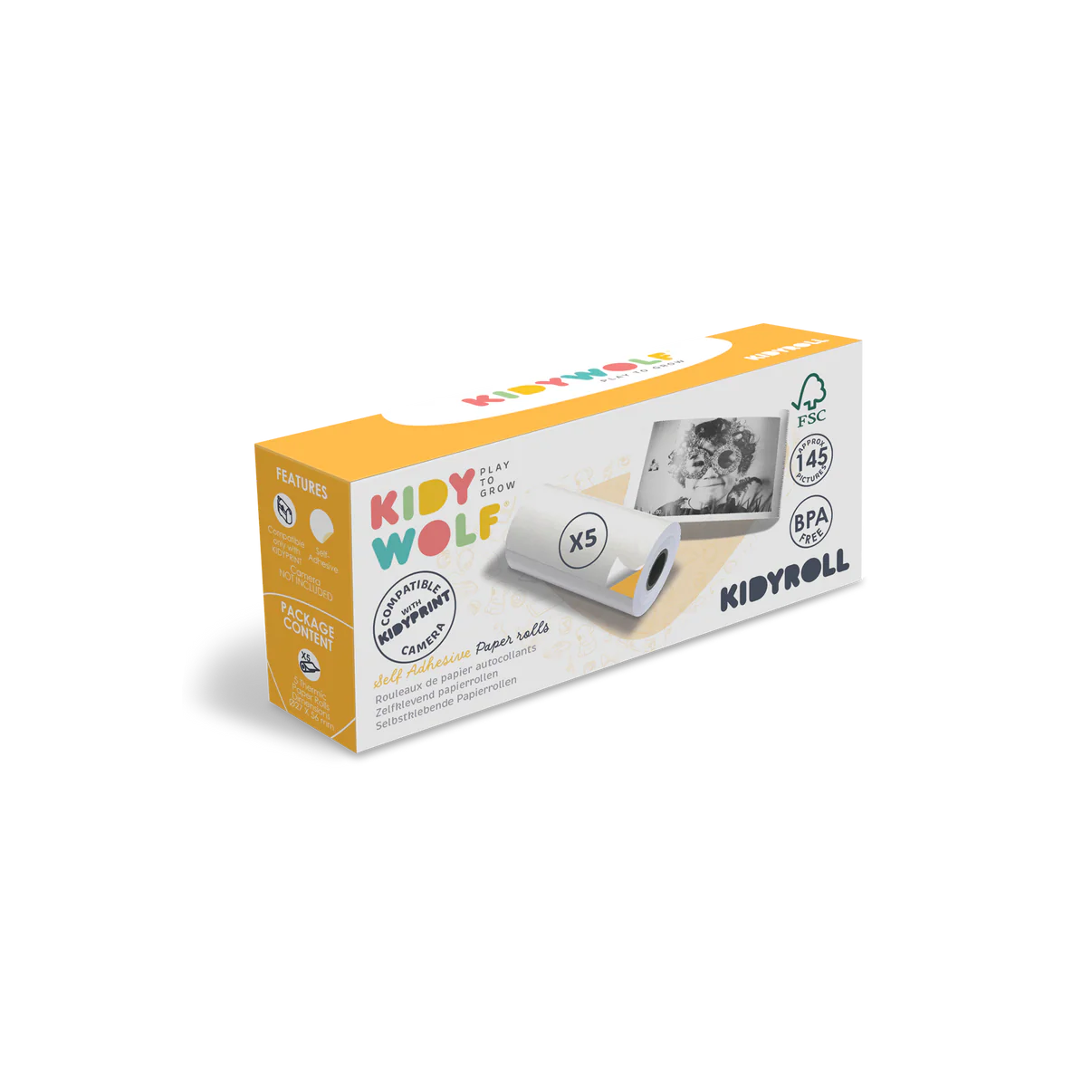 samoprzylepne rolki Kidywolf ST