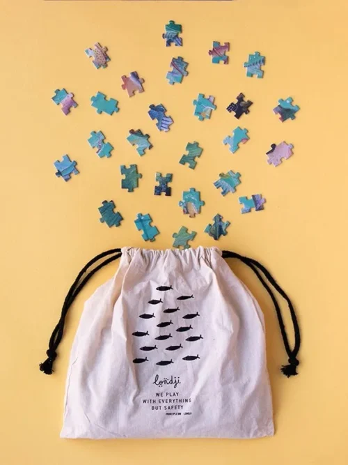 puzzle 350 elementów syrenka brokatowe