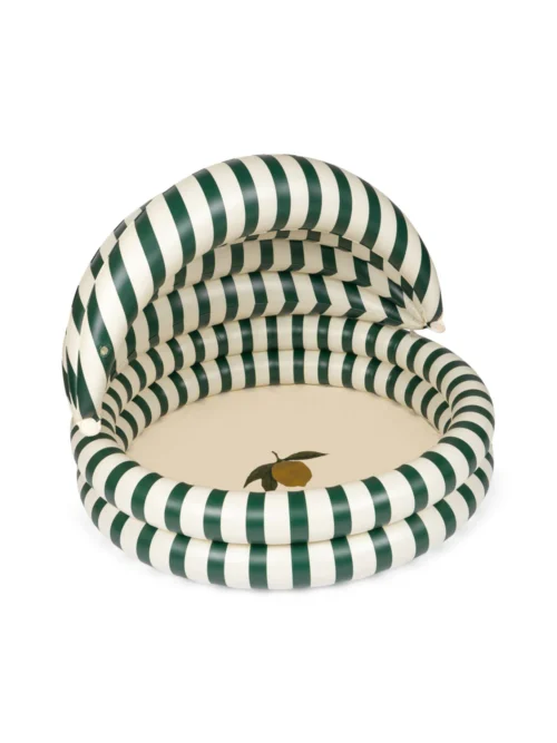 pool with canopy basen z zadaszeniem green stripes w zielone paski konges slojd dziecięcy niemowlęcy lemon