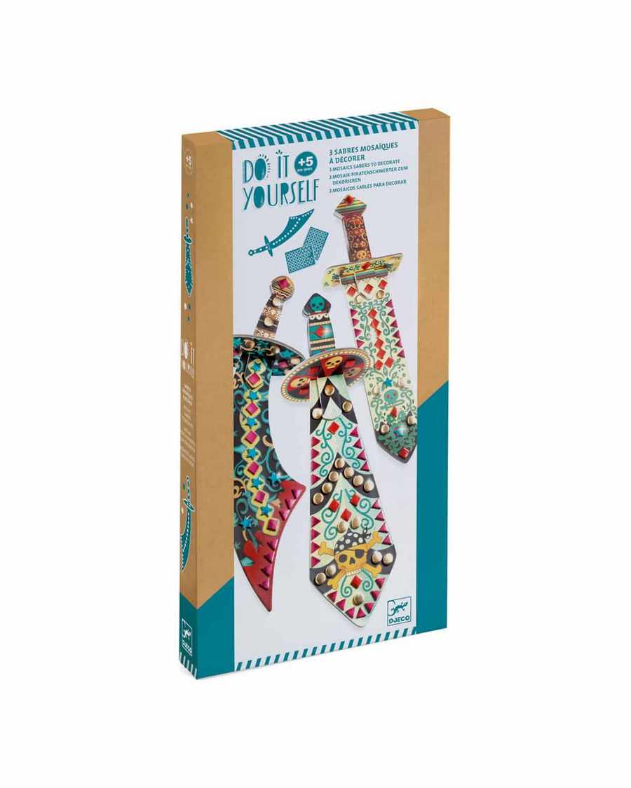 djeco pirackie szable zestaw diy