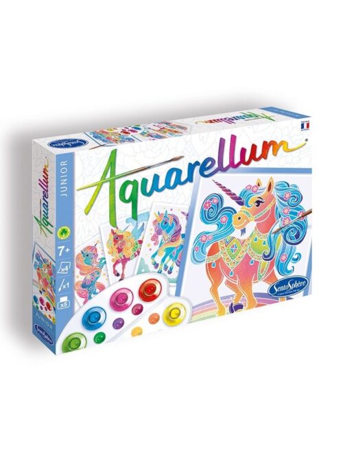 zestaw aquarellum jednorożce dla dzieci