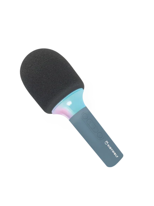 mikrofon karaoke dla dzieci Kidywolf niebieski