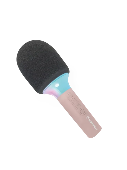 mikrofon karaoke dla dzieci Kidywolf różowy