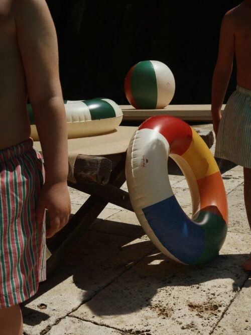 multicolot beach ball set water ring konges slojd