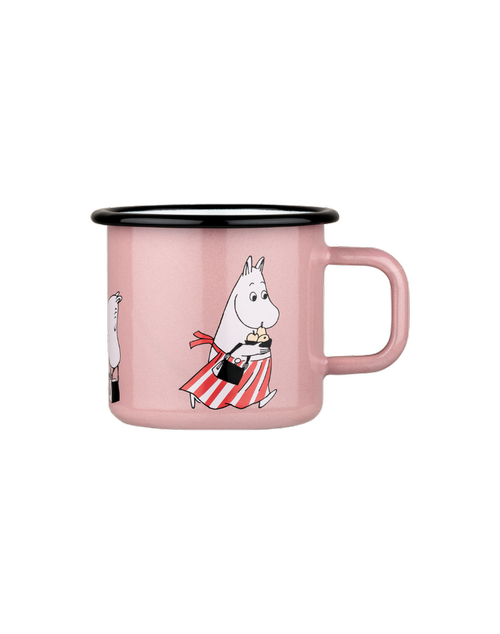 kubek emaliowany mama muminka różowy muurla